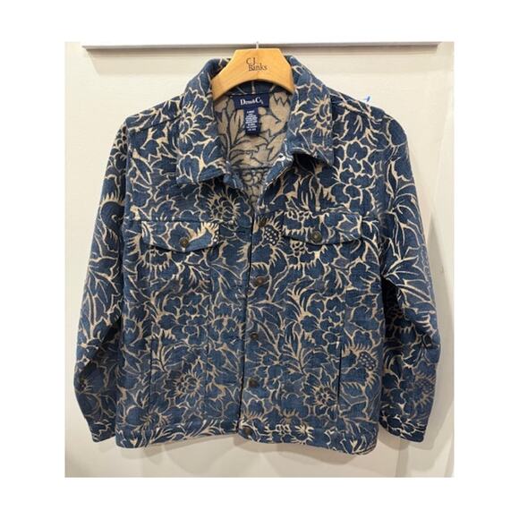 Denim & Co Floral Tapestry Jacket - Picture 1 of 2